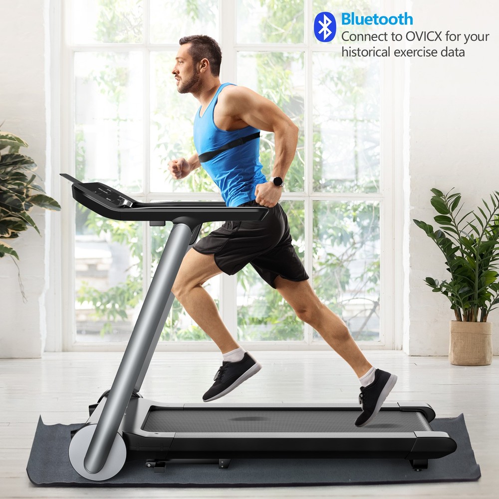 Superfit Electric Jogging Machine Folding Treadmill Bluetooth10 Preset Programs