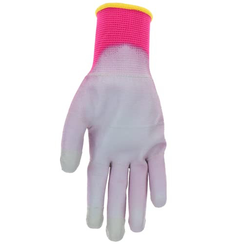 Smart Mud, 2 Pair Pack, Rasberry/Eggplant, PU Coating, Precision Grip,