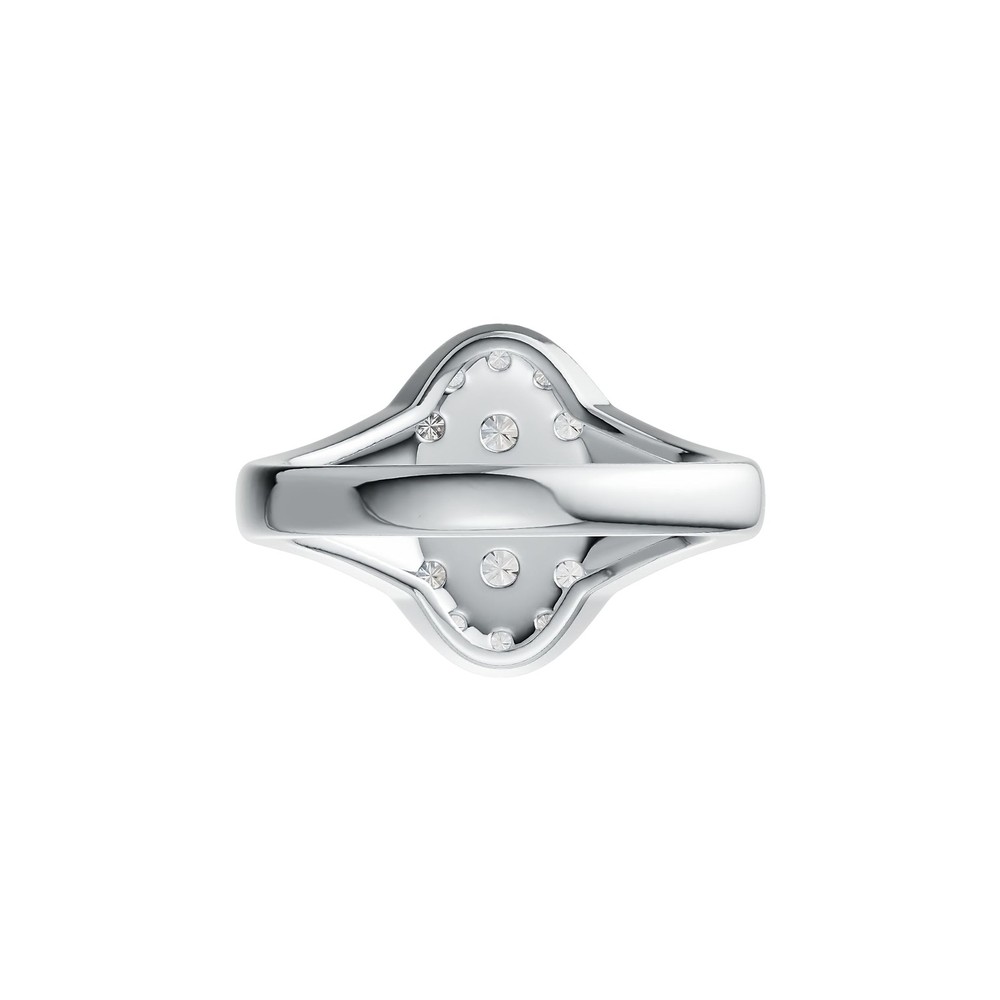 Sterling Silver Semi Mount Ring Setting Round RD 3.5mm with White Topaz