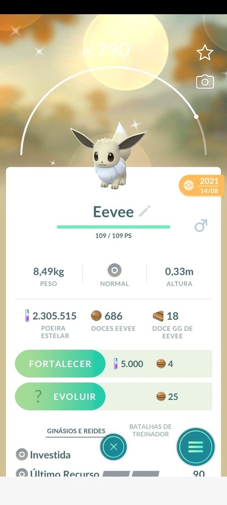 ✨Eevee Shiny✨ pokemon GO (Only Registred)