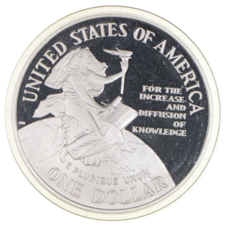 Proof 1996 Smithsonian - US Commemorative 90% Silver Dollar