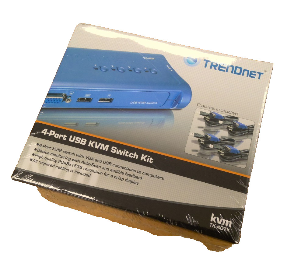 TRENDnet TK (TK407K) 4-Ports External KVM switch USB