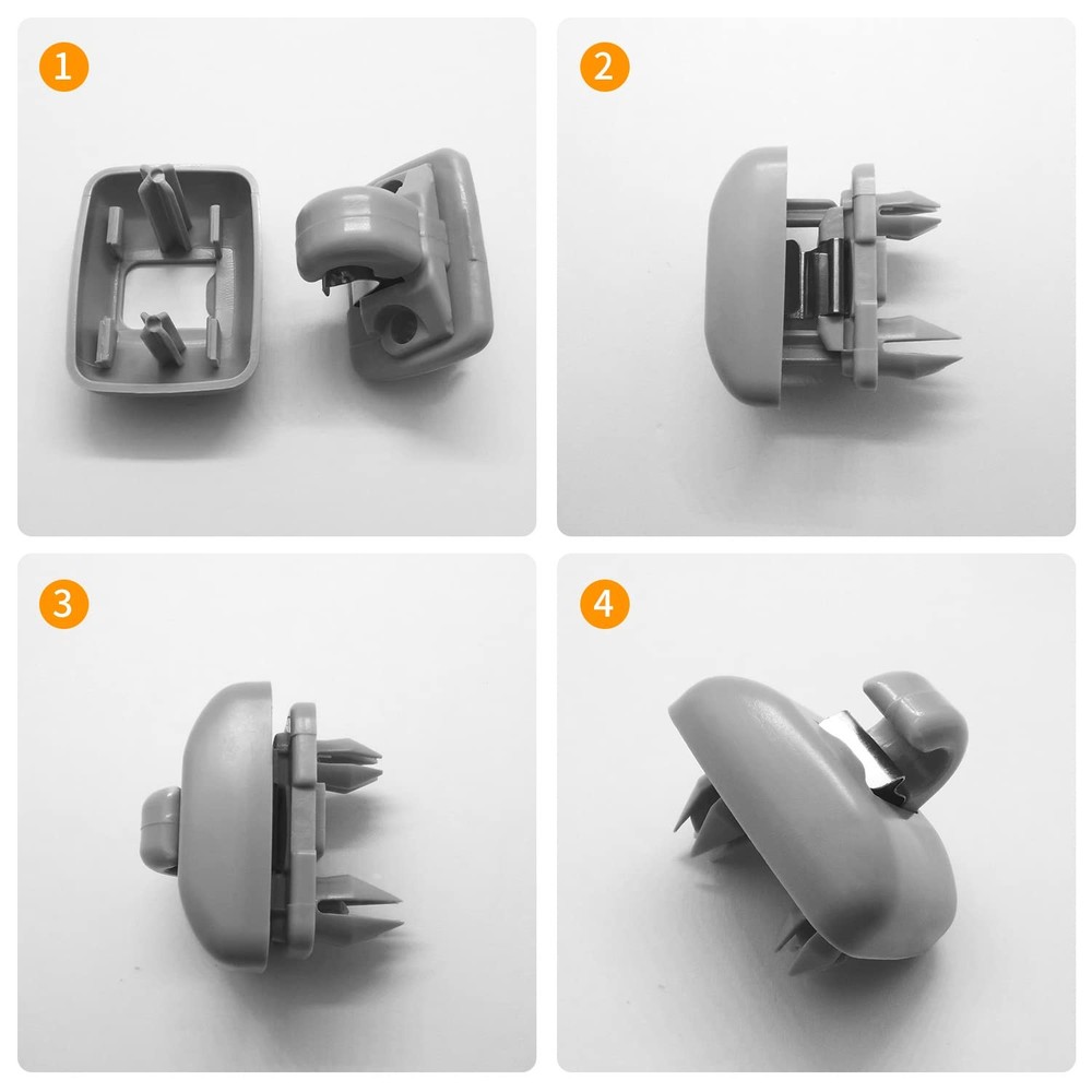 2PCS Inner Sun Visor Clips, Upgraded Car Visor Holder Hook Compatible with A...