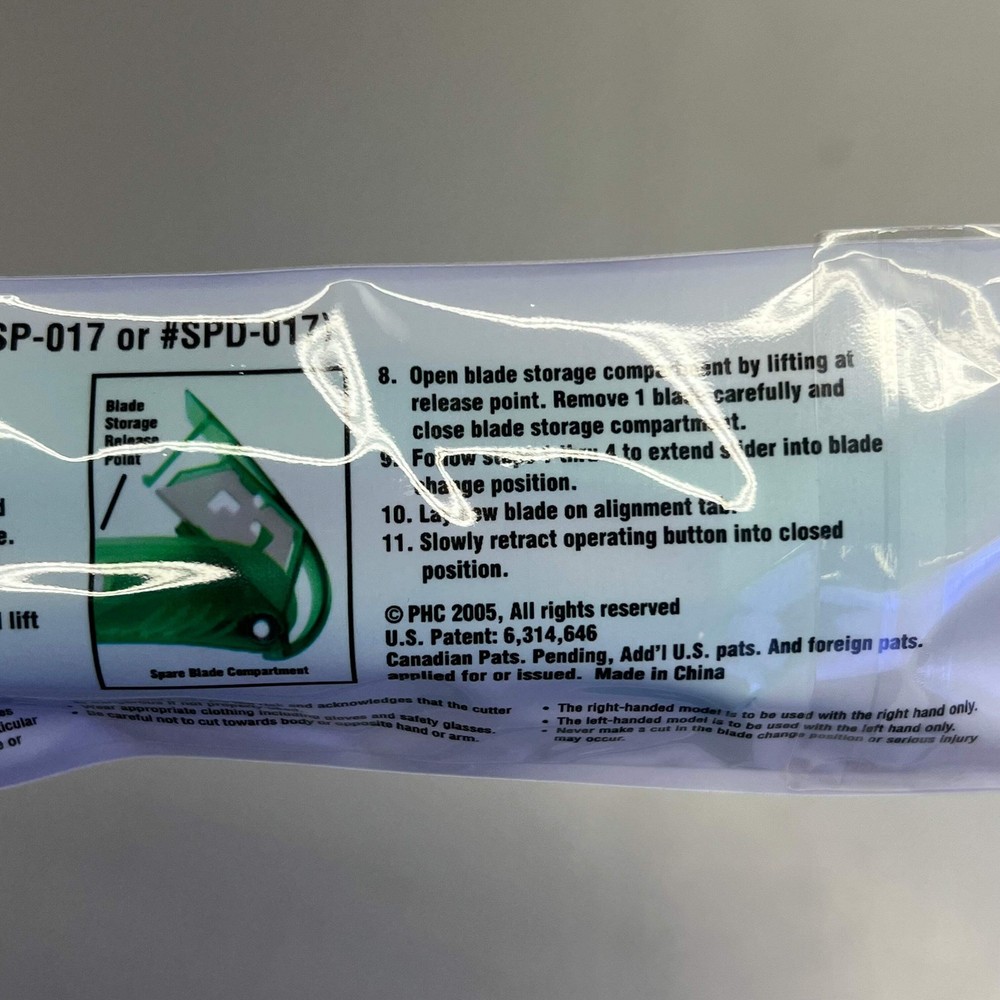 S4S (2 PACK) Multi Purpose Springback Safety Cutter S4SBR Right Green S4SBR