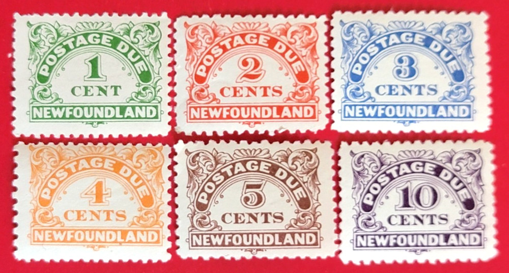 Canada Newfoundland J1-J6  Postage Due - MH