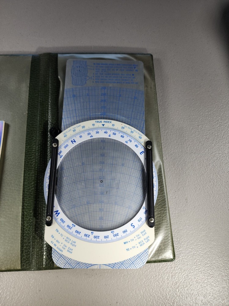 Felsenthal Dalton E6B Computer for pilots w/ folder & Instructions