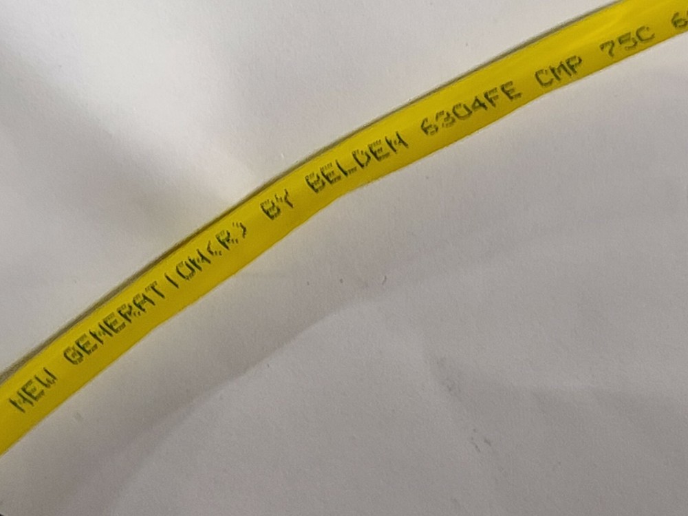Belden Wire 6304FE 18/6C Shielded Control/Security/Audio Cable CMP Yellow /50ft