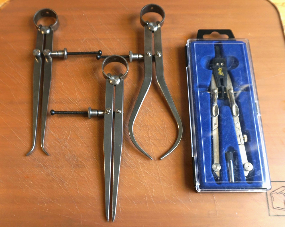 Wood Working Calipers and Helix Compass, excellent condition