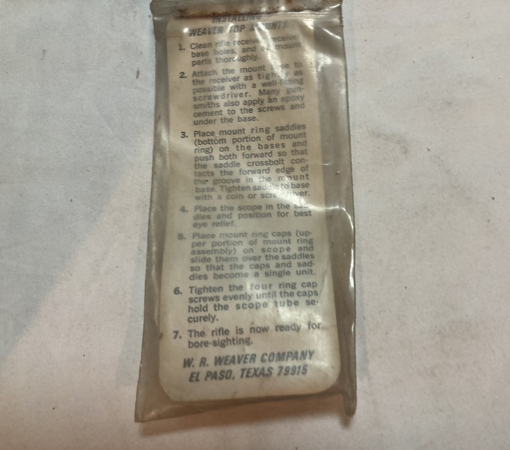 Weaver Top Mount Base #32 48032