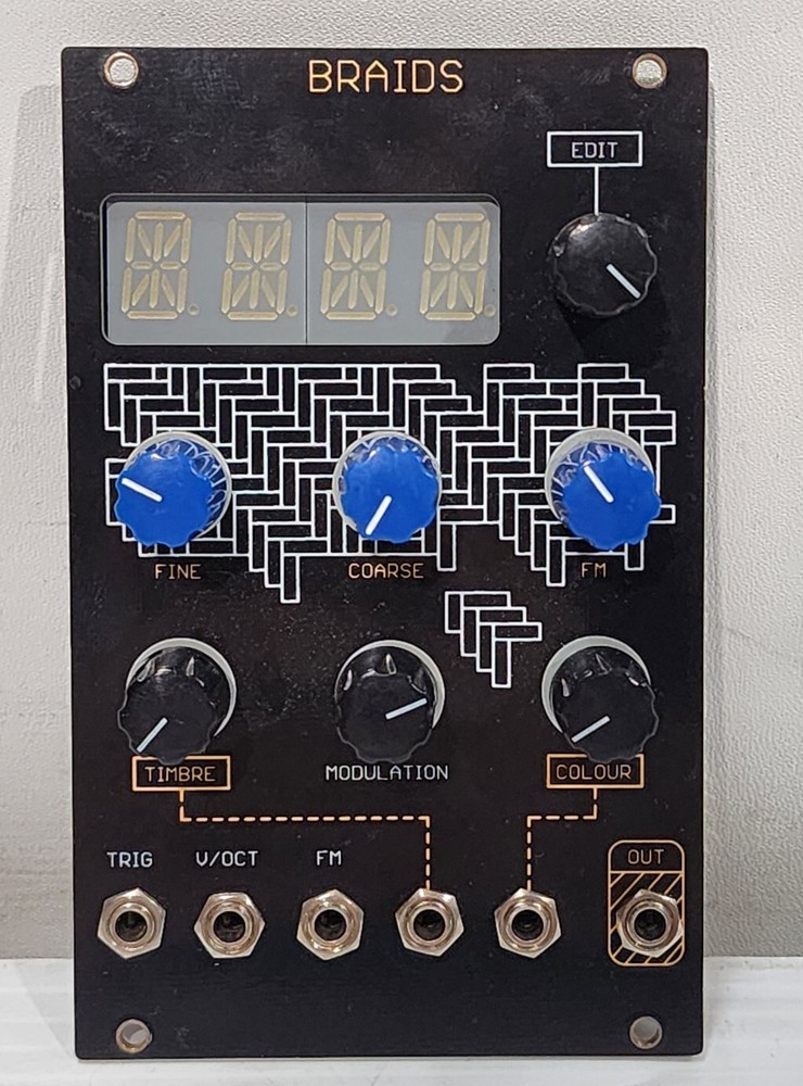 Mutable Instruments Braids DIY Clone Oscillosaurus Eurorack Module - Black