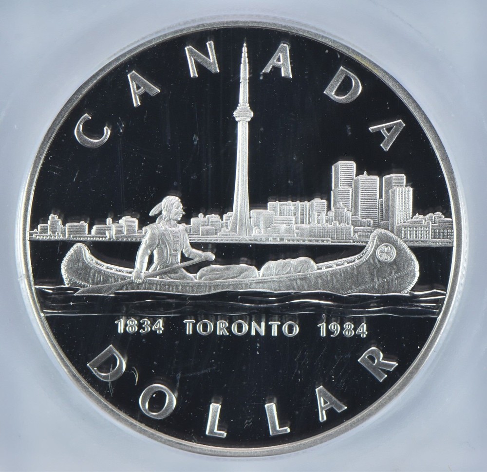 1984 Canada Silver Dollar Toronto PR69 DCAM ICG