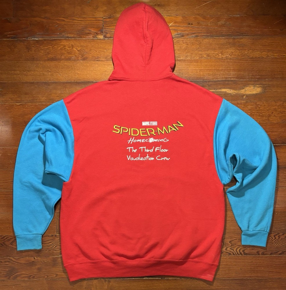 Spiderman Homecoming The Third Floor Visualization Cast & Crew Hoodie Sweatshirt