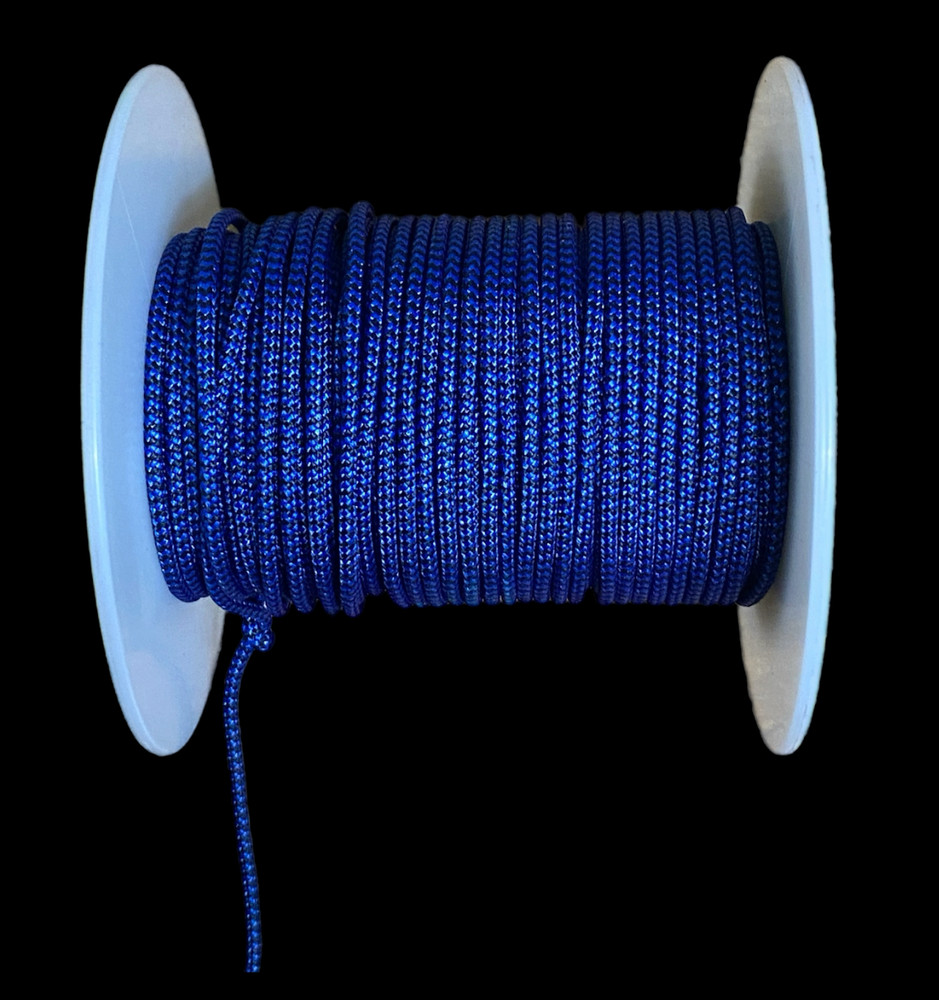 5 FEET BCY #24 SPECKLE BLUE/BLACK Archery Bowstring RELEASE D LOOP MATERIAL ROPE