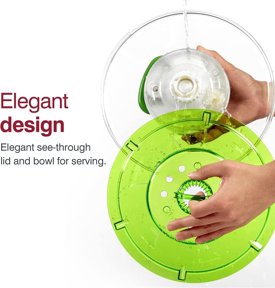 Large Salad Spinner - Salad Spinner with Pull Cord