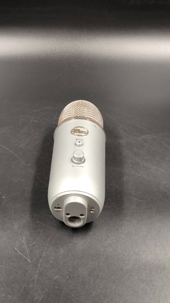 Blue Yeti Microphone Used Working Silver