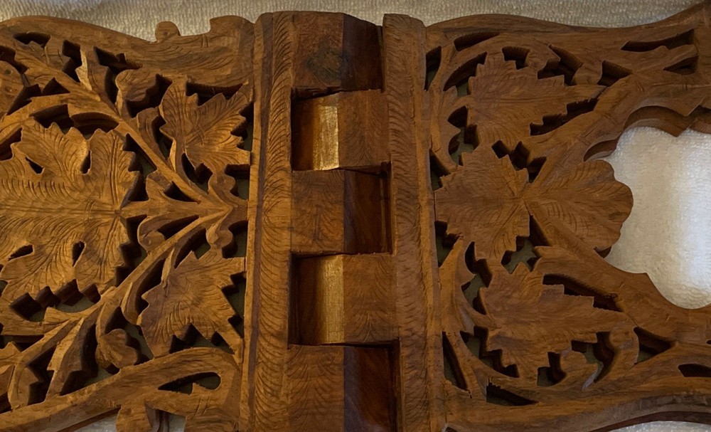 Handmade Open-Book Stand - Highly Detailed Wood Design!