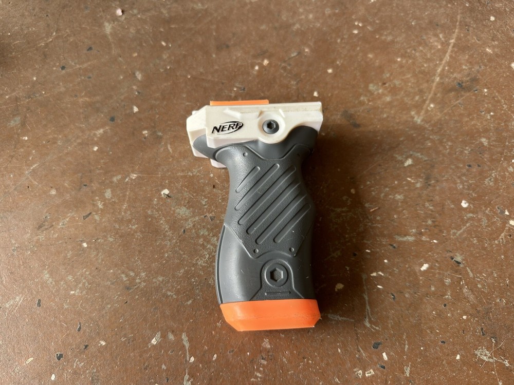 NERF Modulus Drop Grip Dark Gray Orange Add On Replacement Handle 53371 -V04
