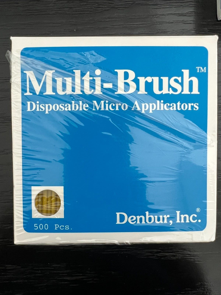 Multi-Brush Applicators Teal, Small, 500/Pkg - Denbur