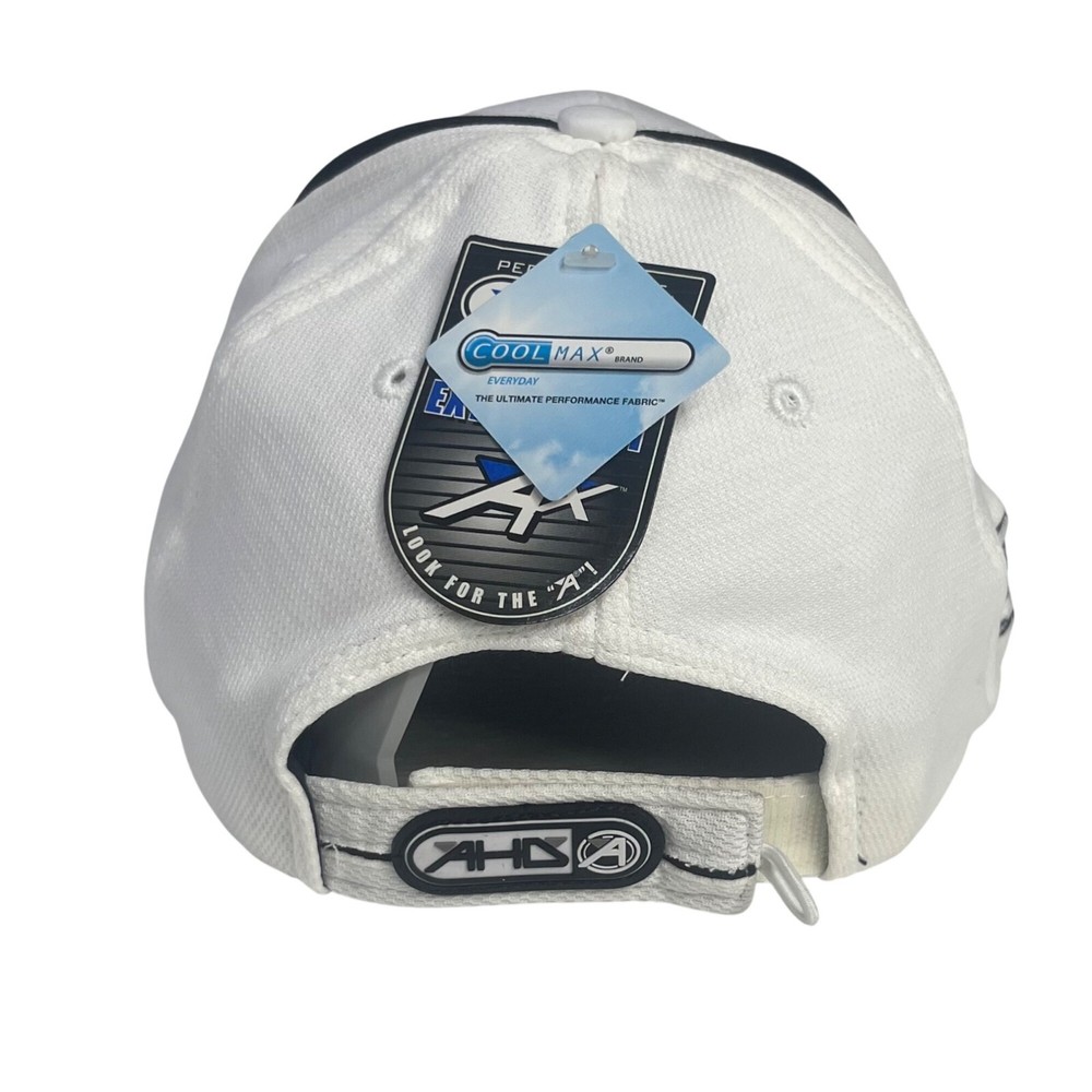 Mylan Classic Performance Golf Cap Hat White Adjustable Strap Back New