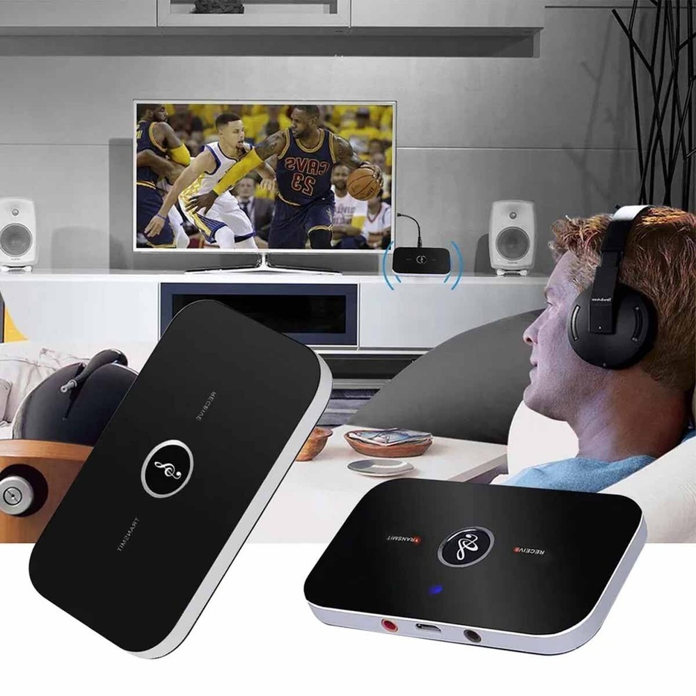 Bluetooth 5.2 Transmitter Receiver 2 IN 1 Wireless Audio 3.5mm Jack Aux Adapter