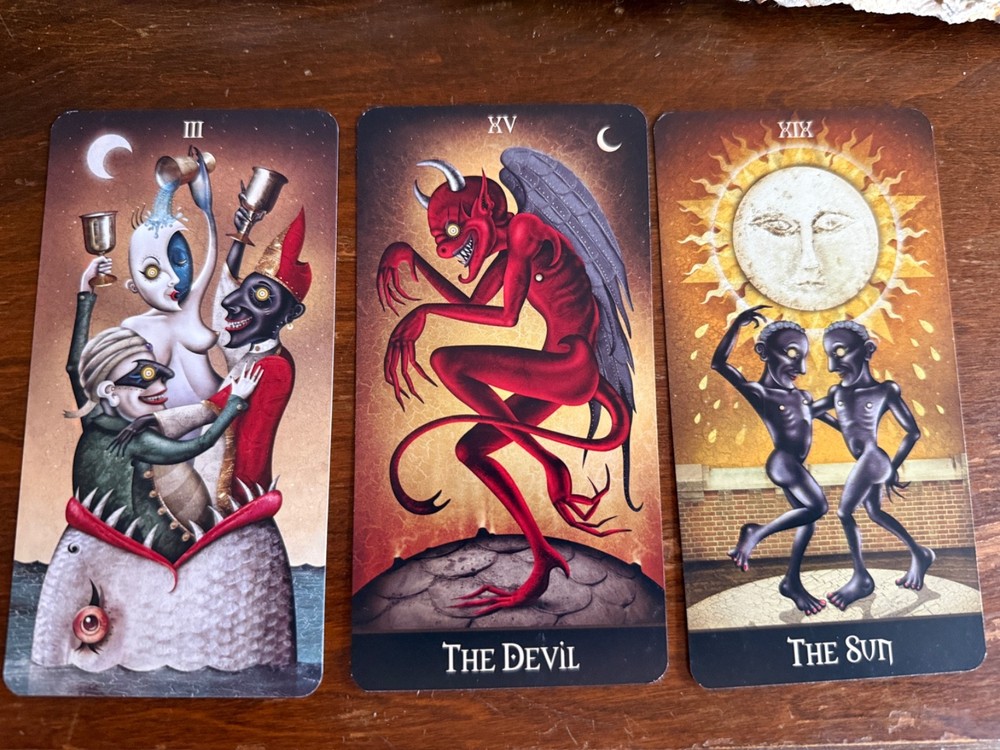Deviant Moon Tarot Card Deck Borderless Edition + Instructions ~ Authentic Set