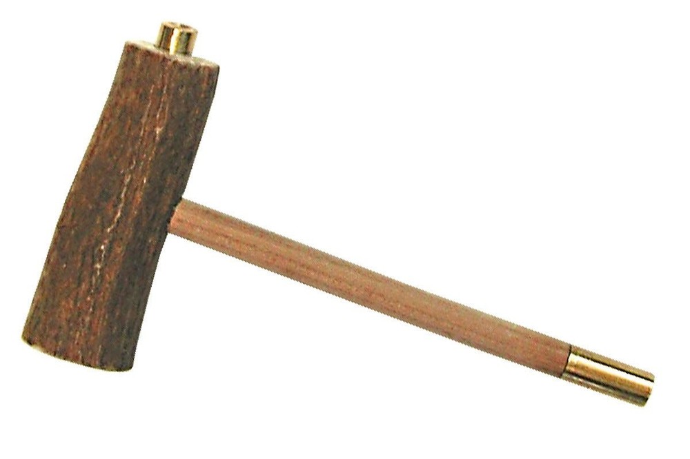 Muzzle-Loaders Antler T-Handle Bullet Starter - Black Powder Short Starter -