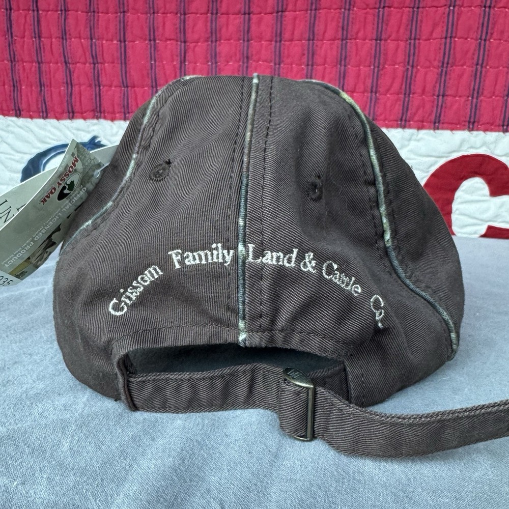 Ducks Unlimited Mossy Oak Camo Adjustable Strapback Hat Cap With Patch New