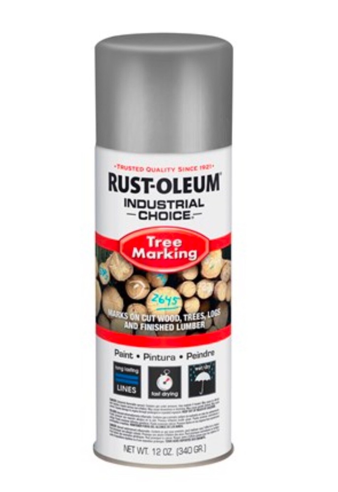 Rust-Oleum (6 PACK) 12oz Silver Wet/Dry Tree Marking Spray Paint