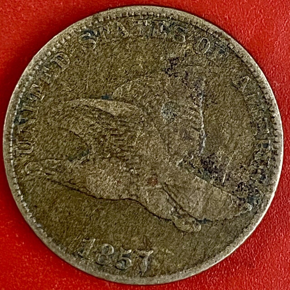 1857 FLYING EAGLE CENT