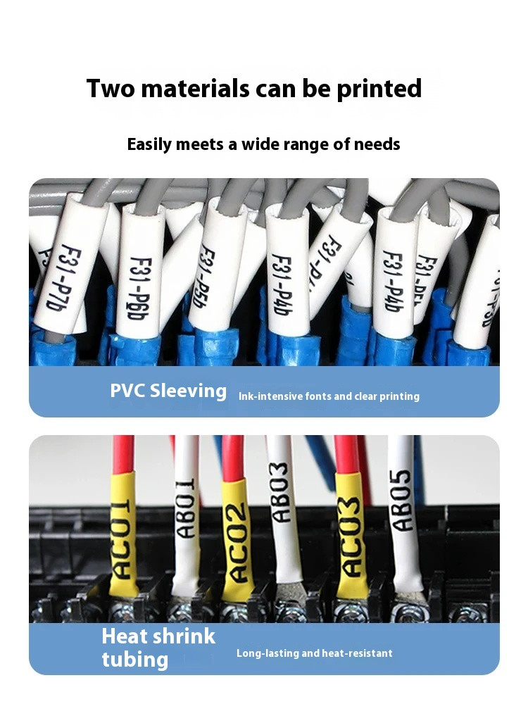 TP20 Wire Marking Machine Portable Handheld Cable Sleeve Coding Machine