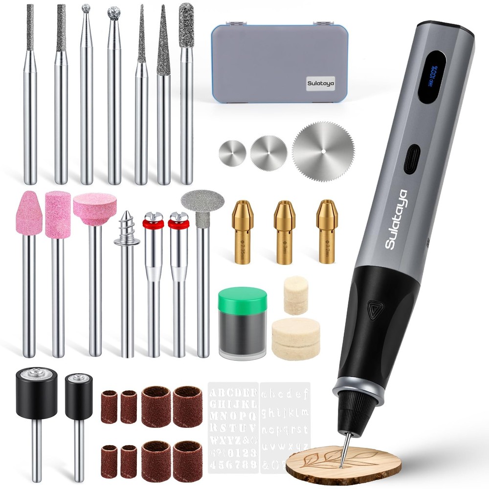 Customizer Engraving Pen for All Materials - Cordless gray