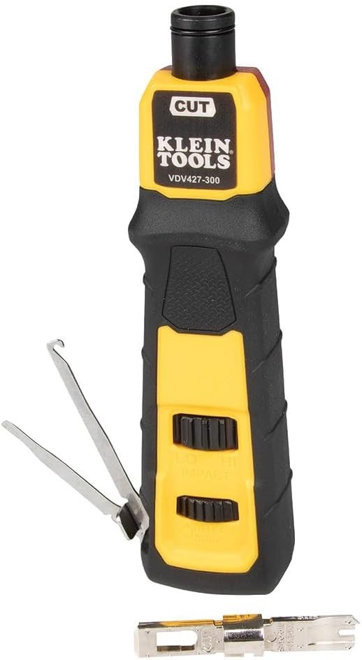 Professional Impact Punchdown Tool with Adjustable Force