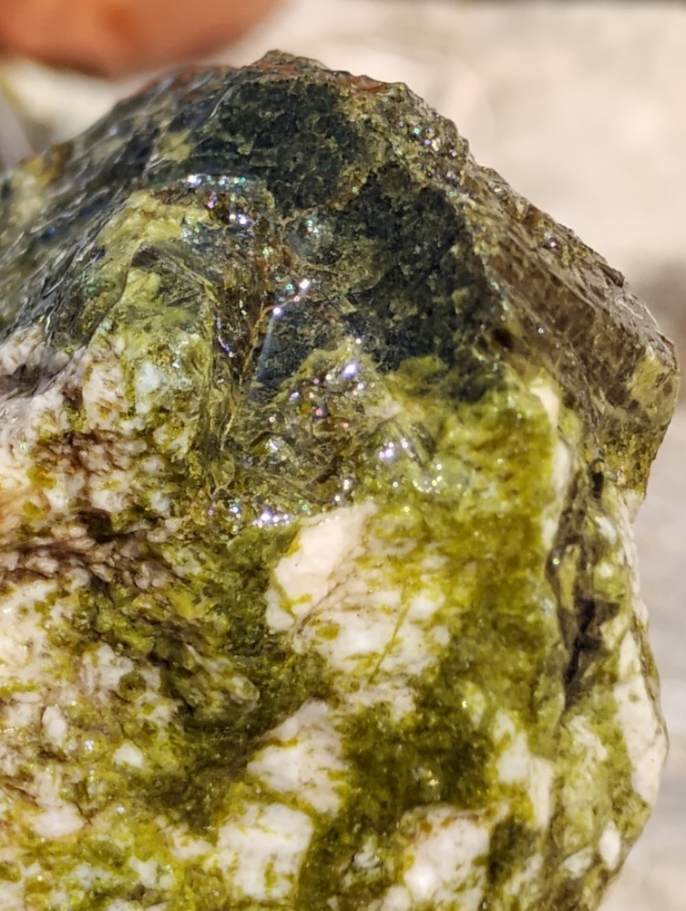 Epidote Specimen Rough Specimen Crystalized