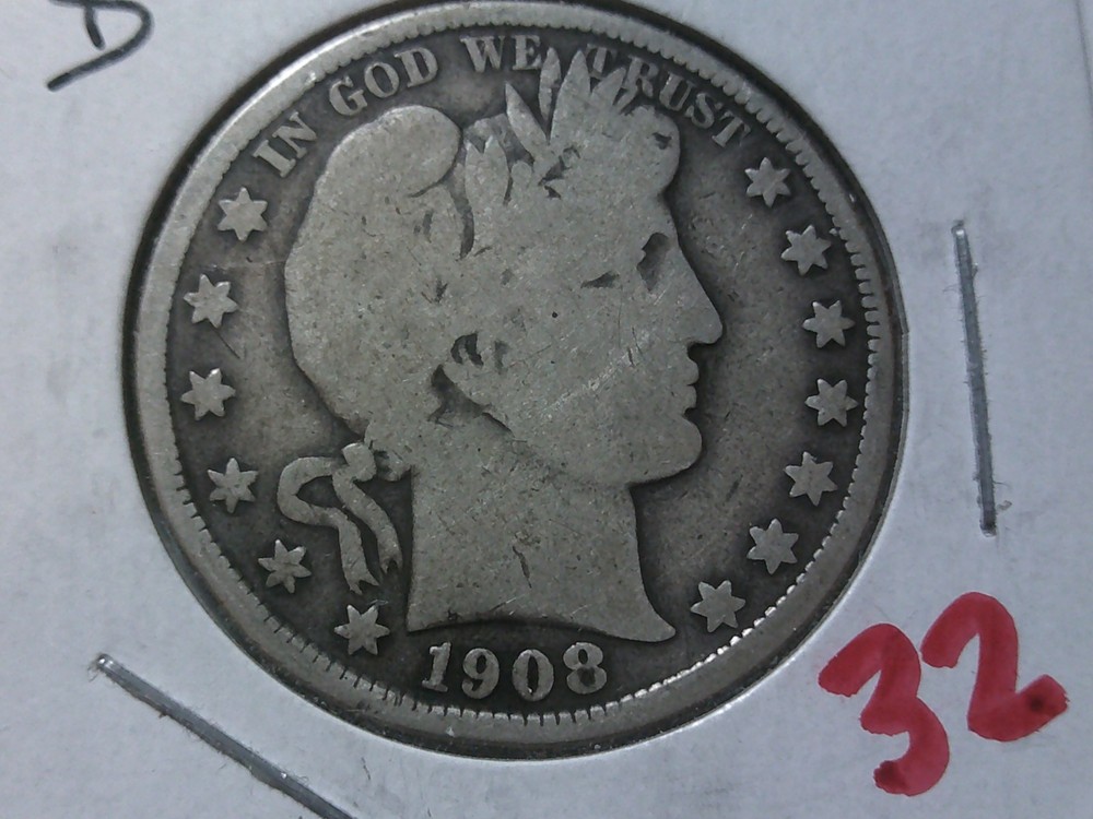 1908-D Barber Half Dollar BZ