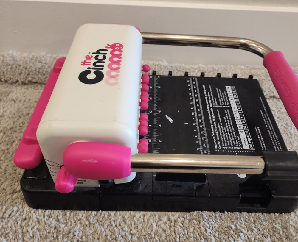 We R Memory Keepers The Cinch Book Binding Machine Pink & White