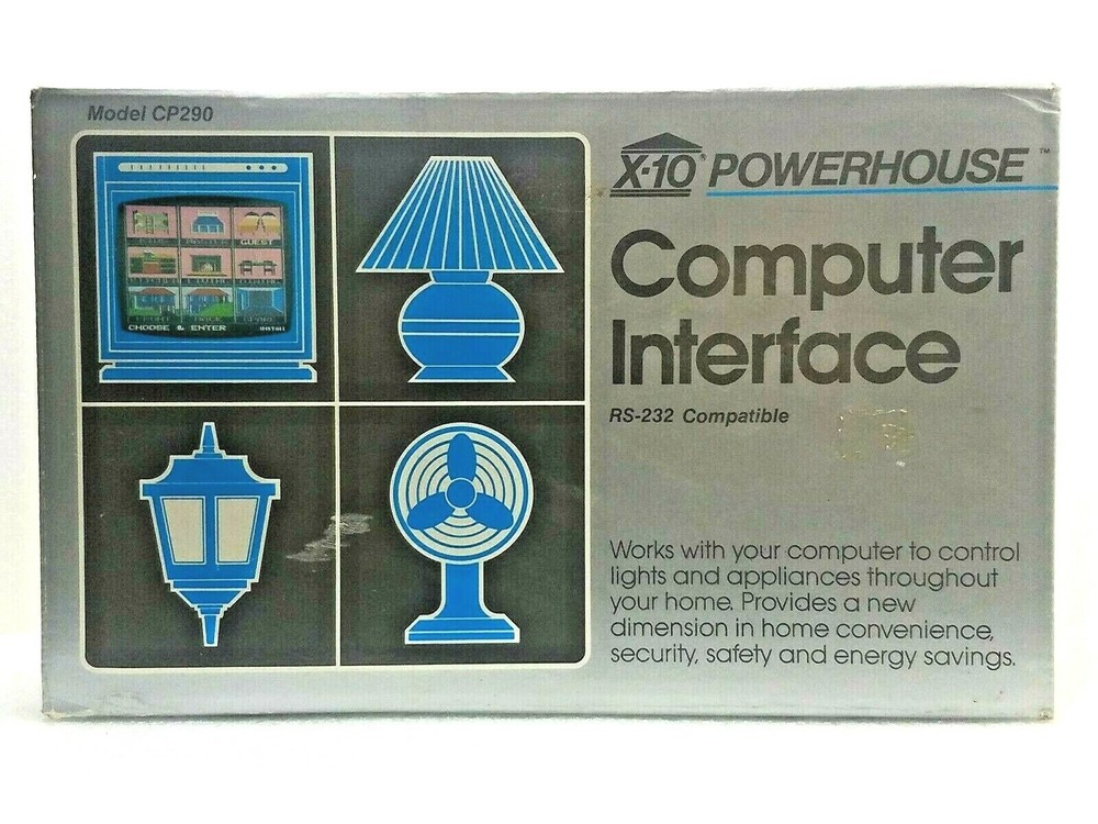 X-10 Powerhouse Computer Interface Model: CP290 ~RS-232 Compatible ~NIB