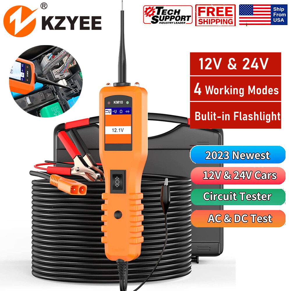 24V Car PowerScan Circuit Tester Probe Electrical Power AVOmeter Diagnostic Tool