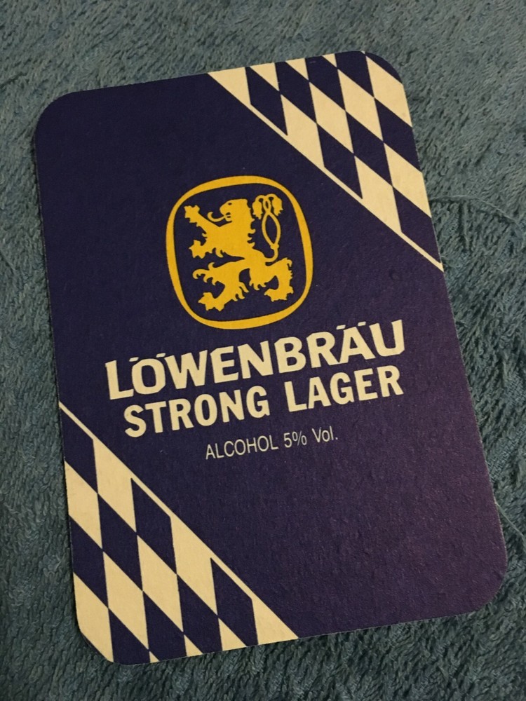 Lowenbrau strong beer Coaster