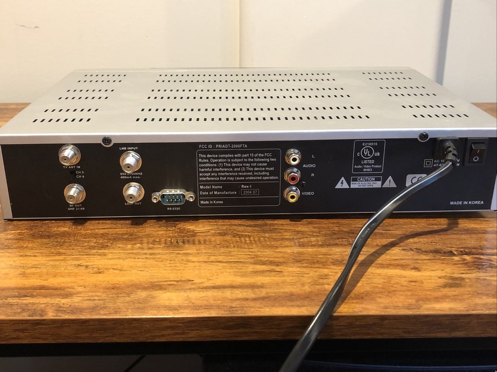 Rare DV3 Digital Satellite Receiver Video Broadcasting Box Rex-I