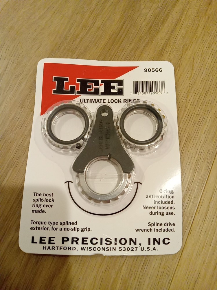 Lee 90566 Precision Ultimate Lock Rings 3-Pack (silver rings)