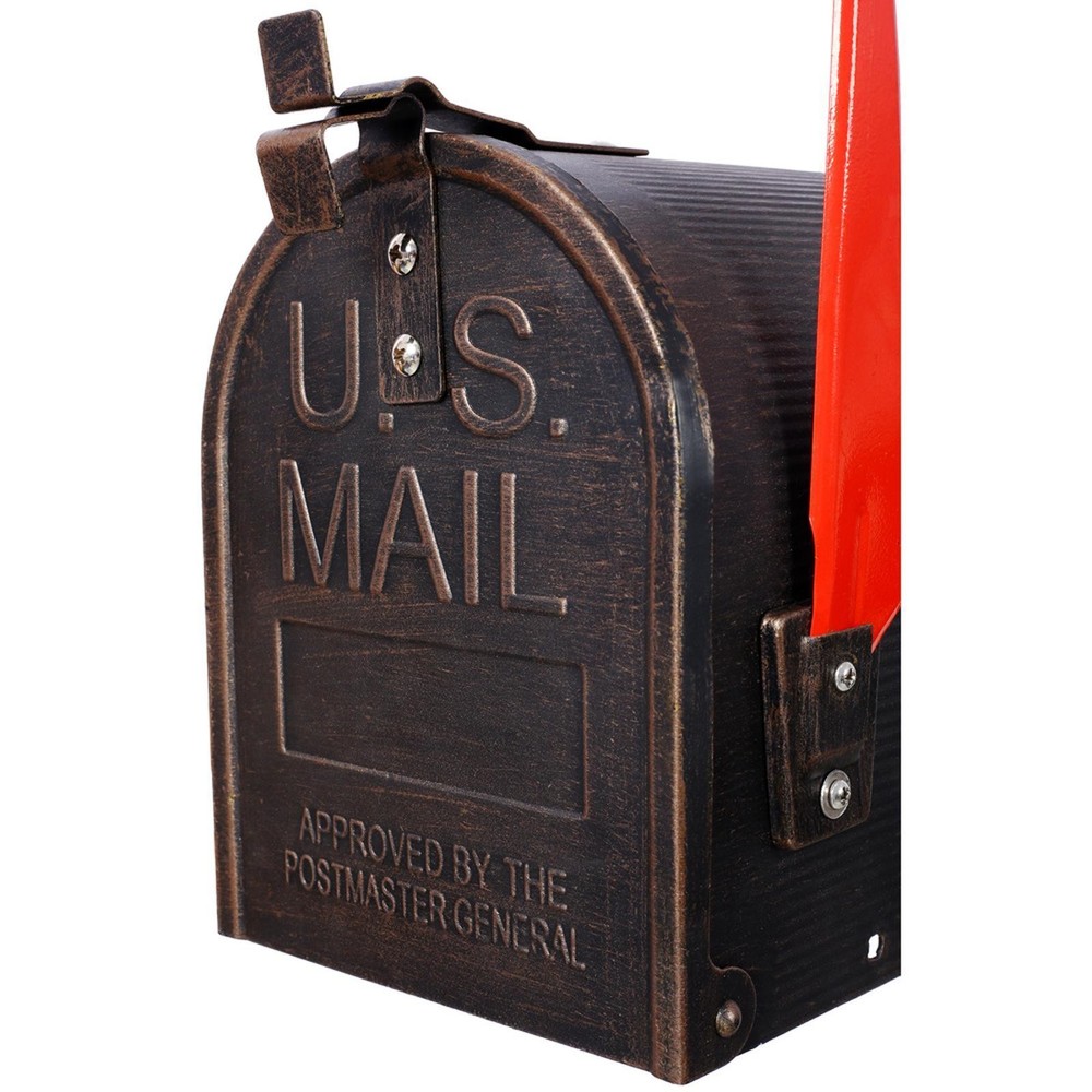 Large Parcel Mailbox Kit Weatherproof Cast Aluminum Decorative Mailbox with