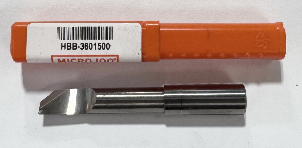 Micro 100 Solid Carbide Boring Tool, .380" Min Bore, 1-1/2" Max Bore Depth