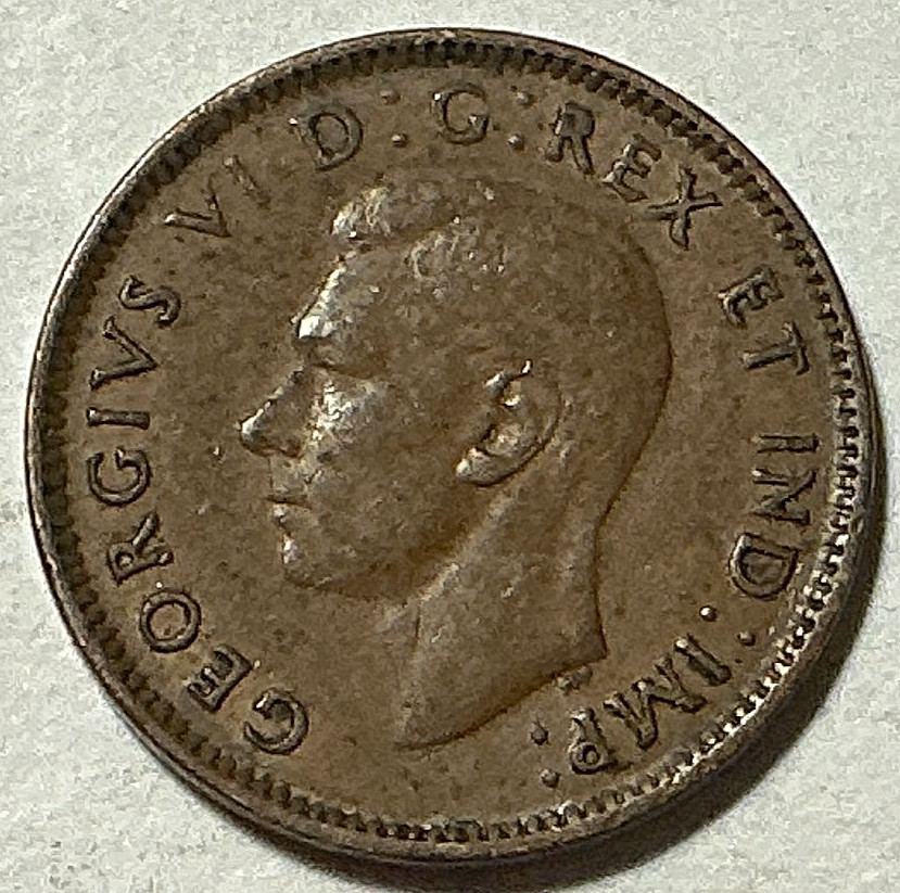 1943 (no mintmark) Canada Cent KM# 32
