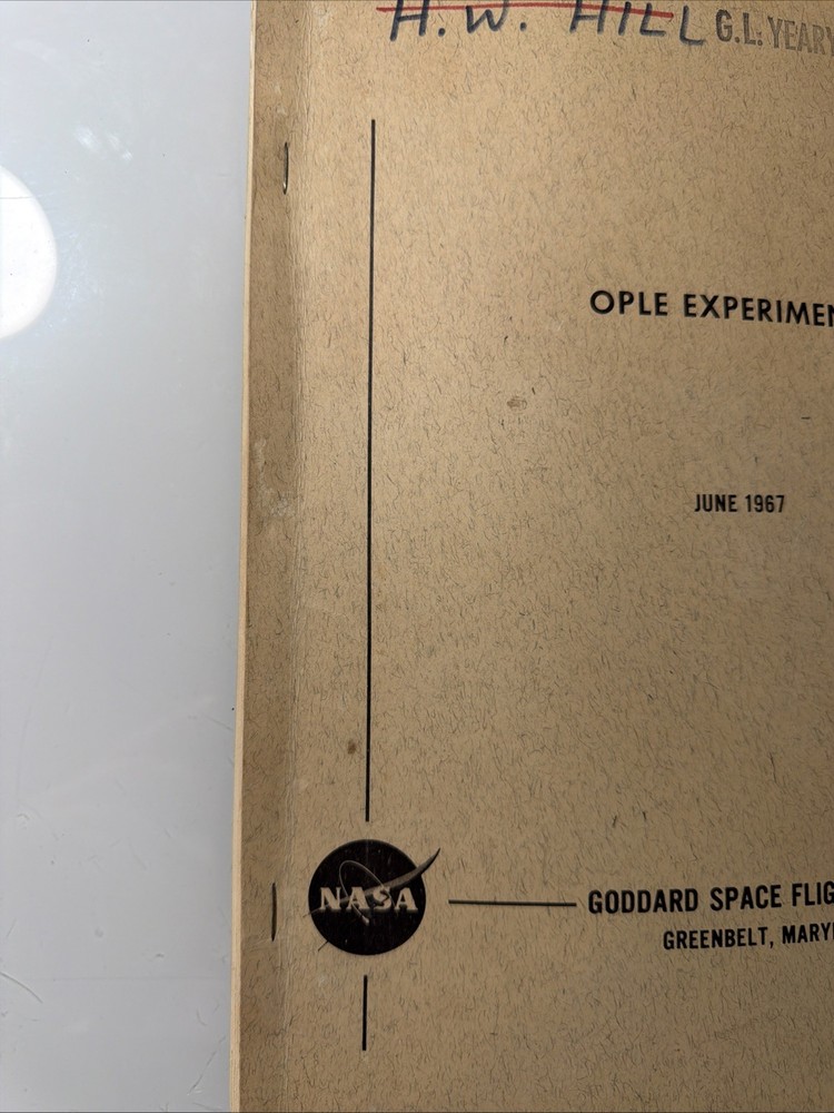 Vintage Ople Experiment NASA June 1967