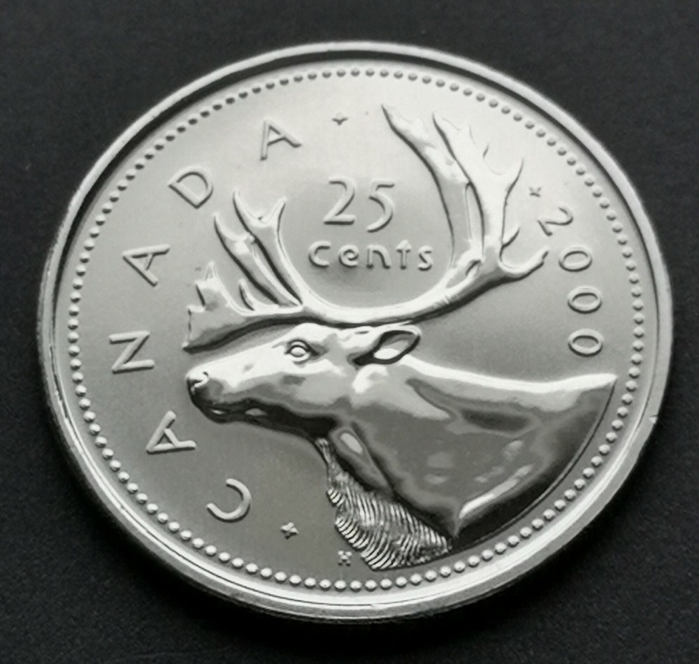 *** CANADA  25  CENTS  2000  *** SPECIMEN *** KEY  DATE ***