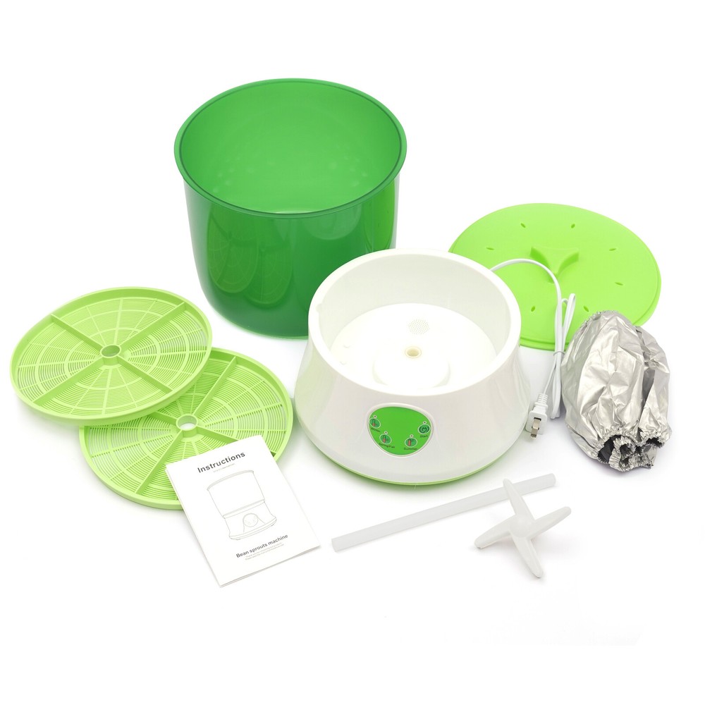 2-Tier Big Capacity 3-Season Function Sprouter Automatic Bean Sprout Maker 110v