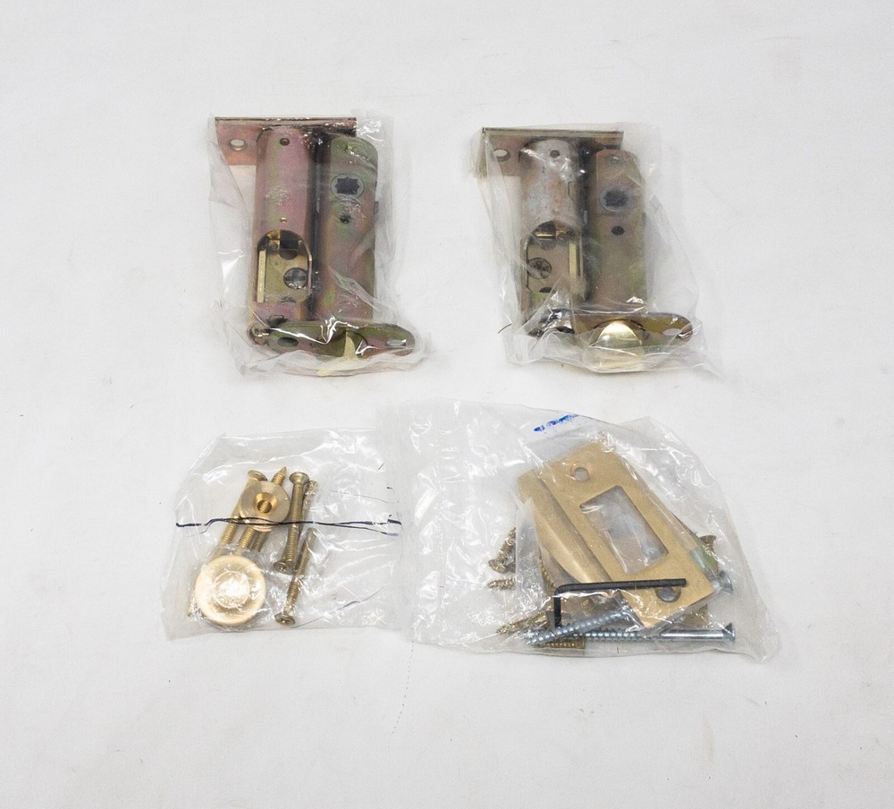 Emtek Transitional Heritage Right-Hand Sectional Interior Handleset, Satin Brass
