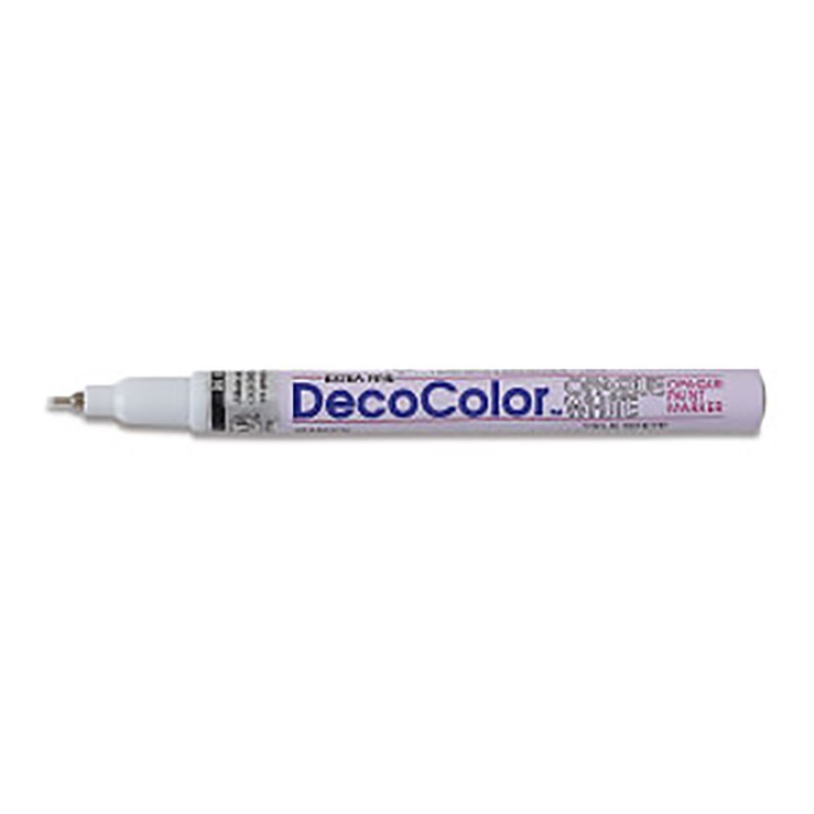 DecoColor, Paint Marker, White Ink, Extra Fine Point, Opaque, Permanent, Gloss