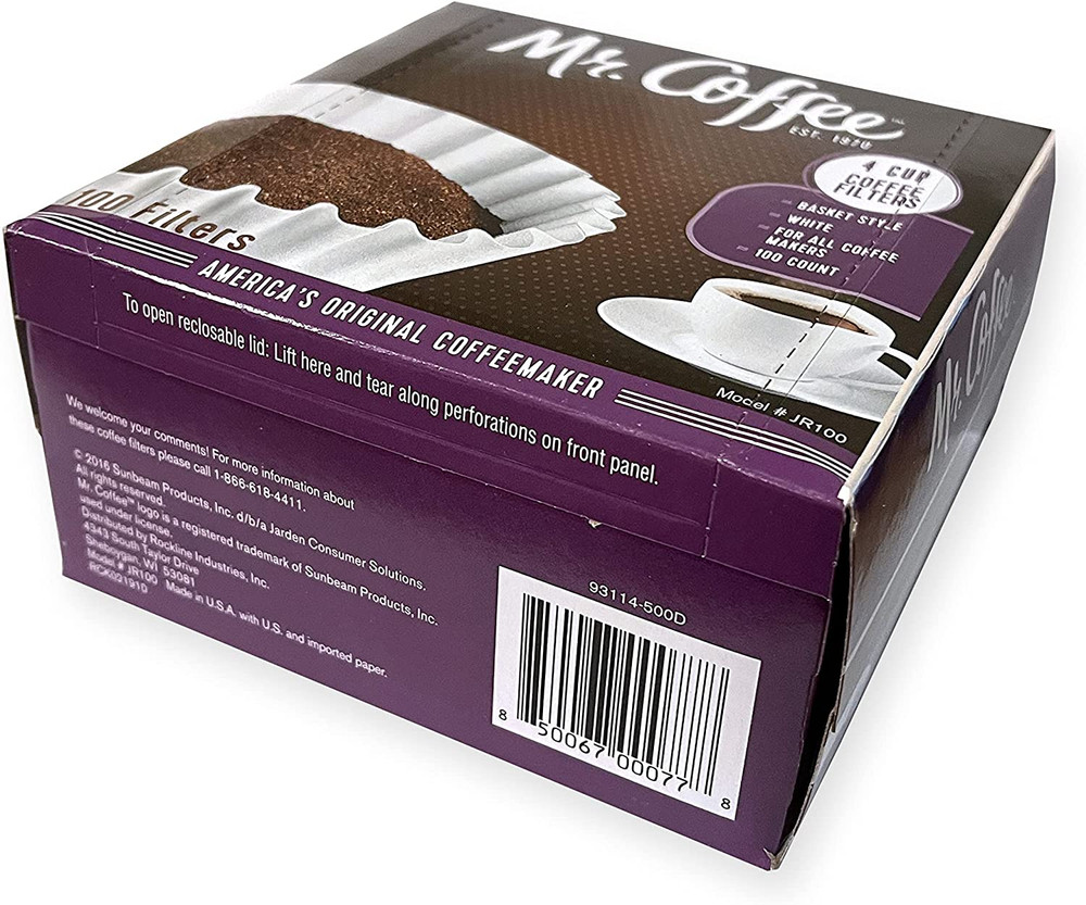 Mr. Coffee 4-Cup Coffee Filters, 100 Count (Package May Vary)