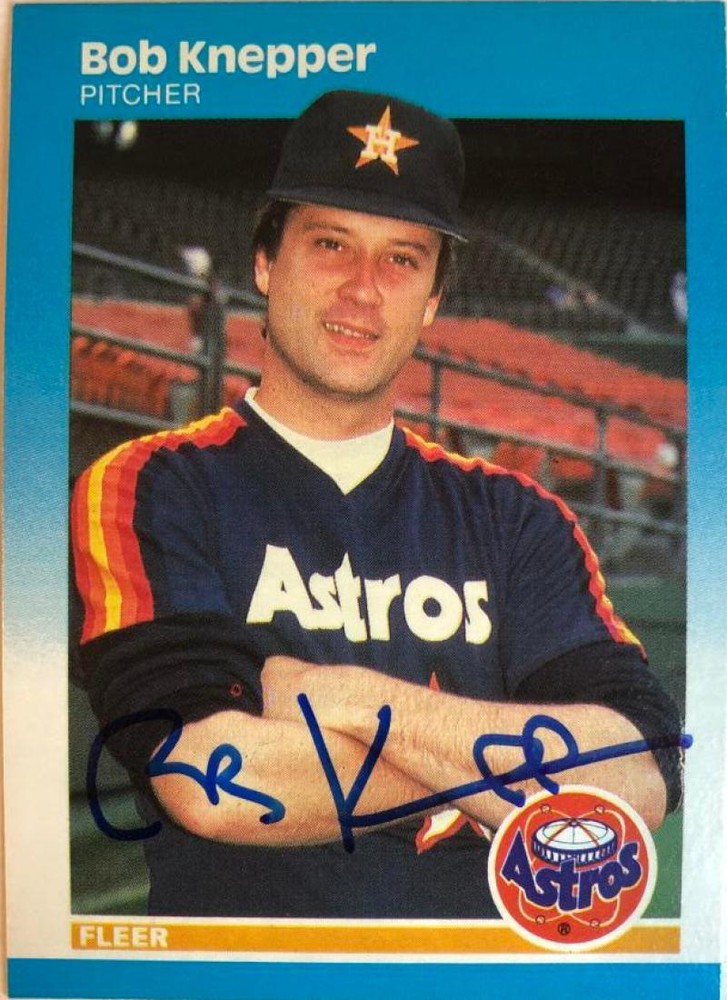 Bob Knepper Autographed 1987 Fleer #61